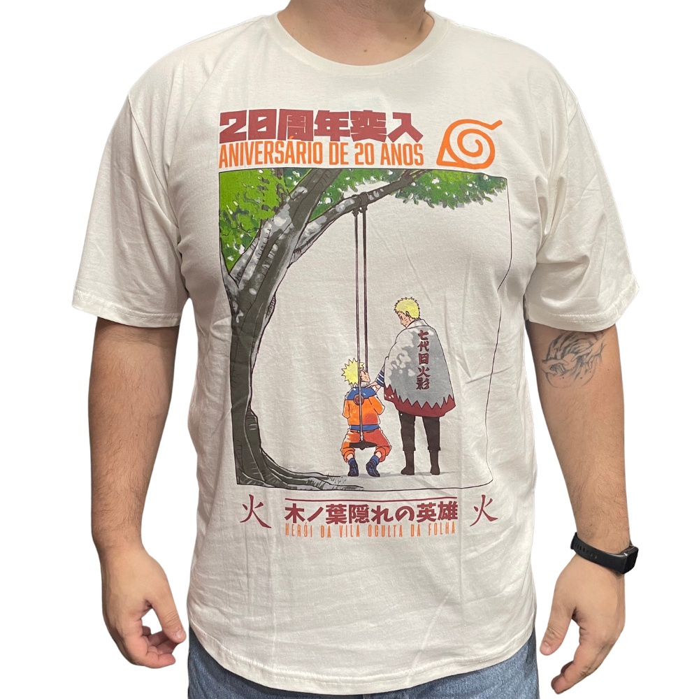 Camiseta Piticas - Naruto Aniversário 20 Anos Especial