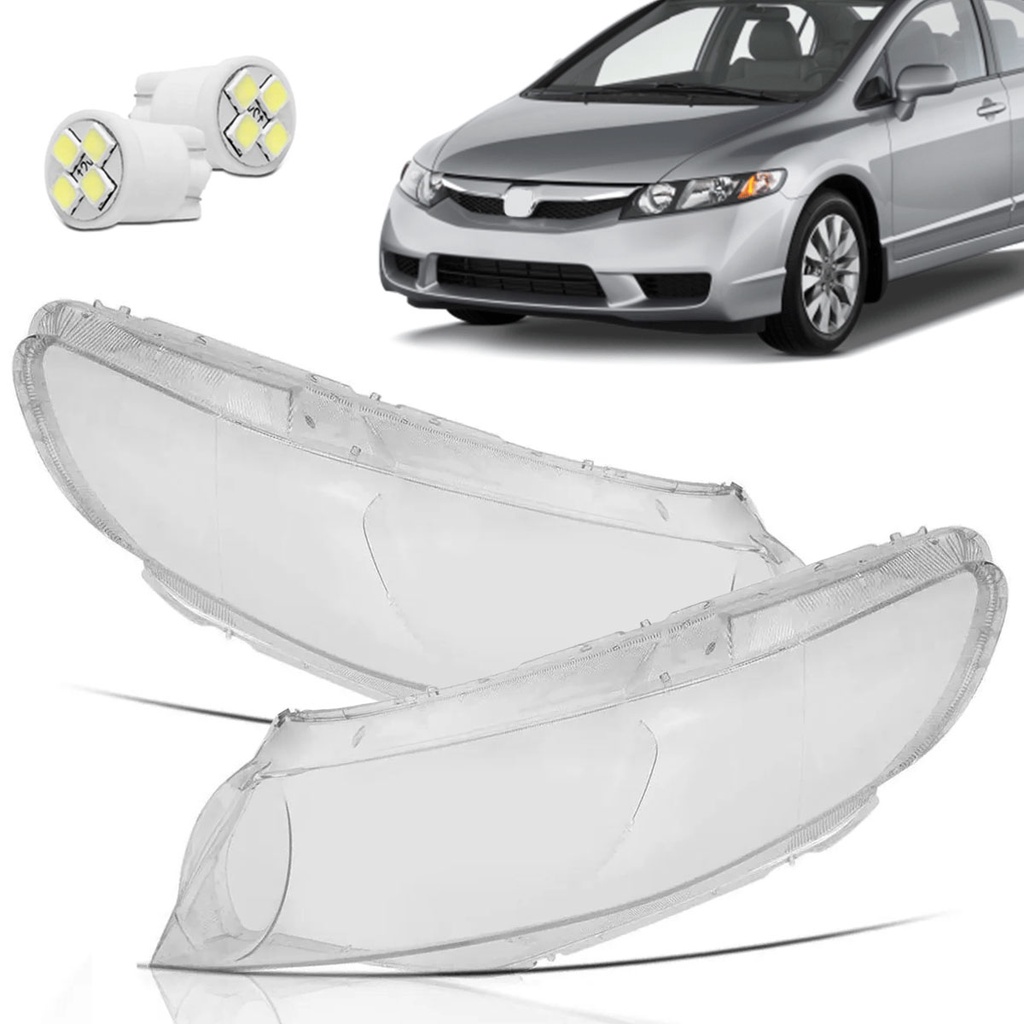Lente De Farol Honda New Civic 2006 2007 2008 2009 2010 2011