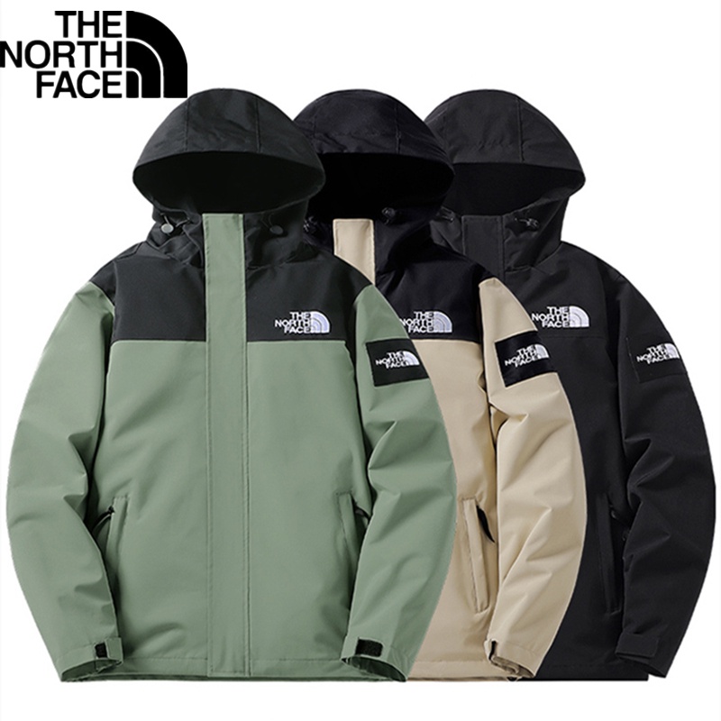 The North Face Logotipo Bordado A Norte Casaco Original À Prova D'água Com Capuz De Vento Exterior Unisexo