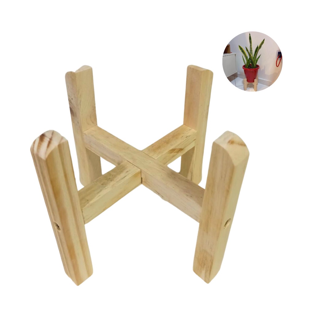 Suporte Tripé Madeira Pinus Para Vaso Planta Cachepot 20cm | Shopee Brasil