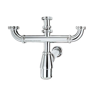 Sifão para pias de cozinha triplo 1.1/2" x 2 