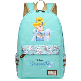 Disney Cinderela Princesa Meninos Meninas Crianças Escola Livro Sacos Mulheres Bagpack Adolescentes Schoolbags Lona Viagem Laptop Mochila