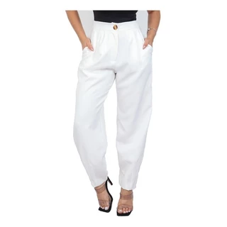 Calça Baggy Feminina Social Moda Slouchy
