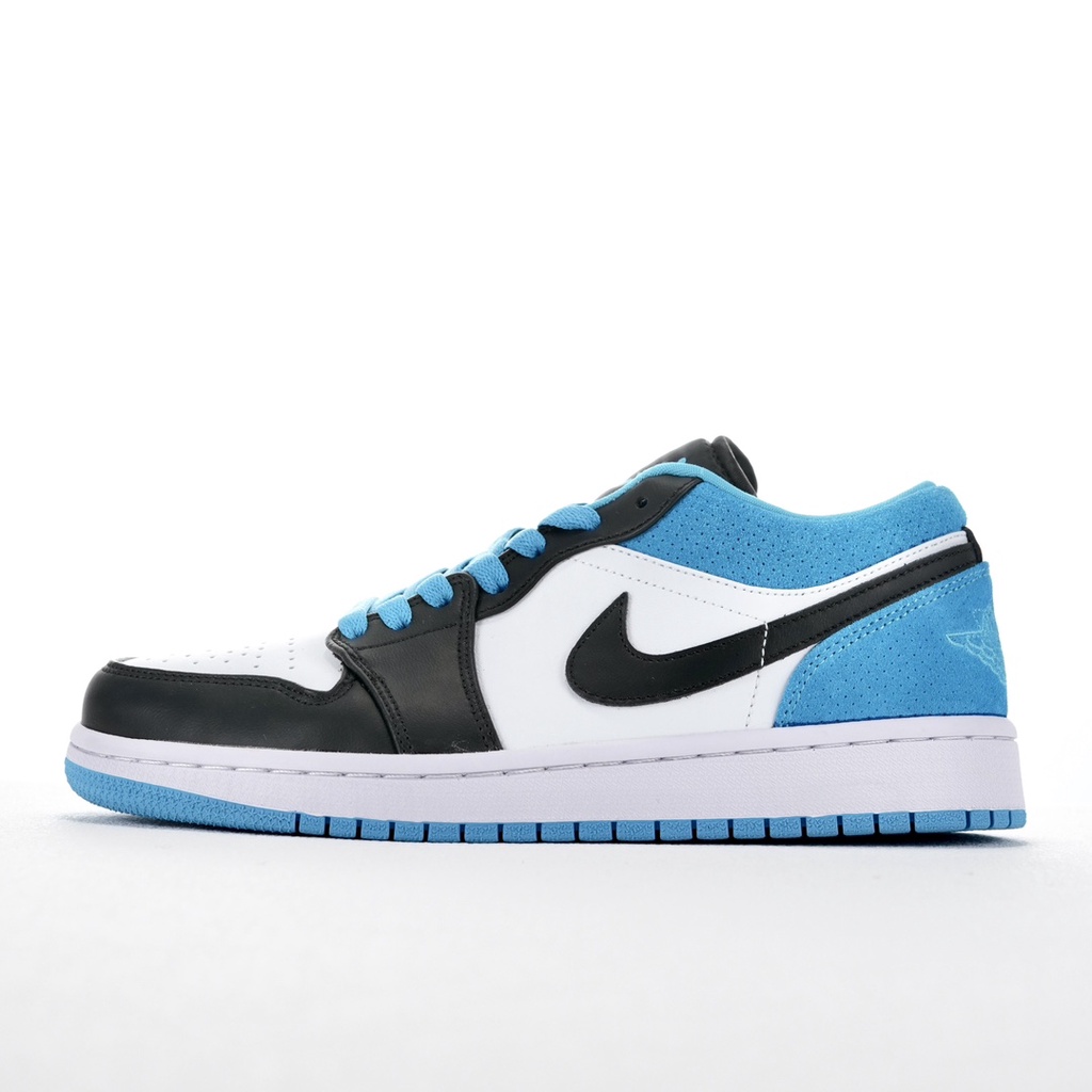 Nike AIR JORDAN 1 LOW LOW-Top Laser Blue Couple Trendy All-Match Tênis antiderrapante exclusivo 36-45