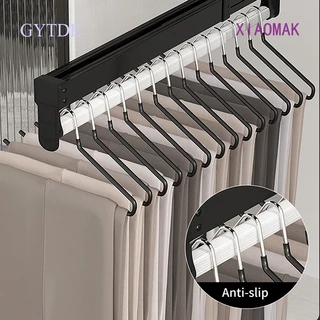 XIAOMAK Trilho Retráctil Para Roupas Salva Guarda-Roupa Push-Pull Trouser Rack Telescópico De Deslizante Tipo-Out