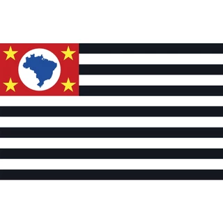 Bandeira Estado de São Paulo Sublimada Dupla Face Dois Panos Duas Medidas