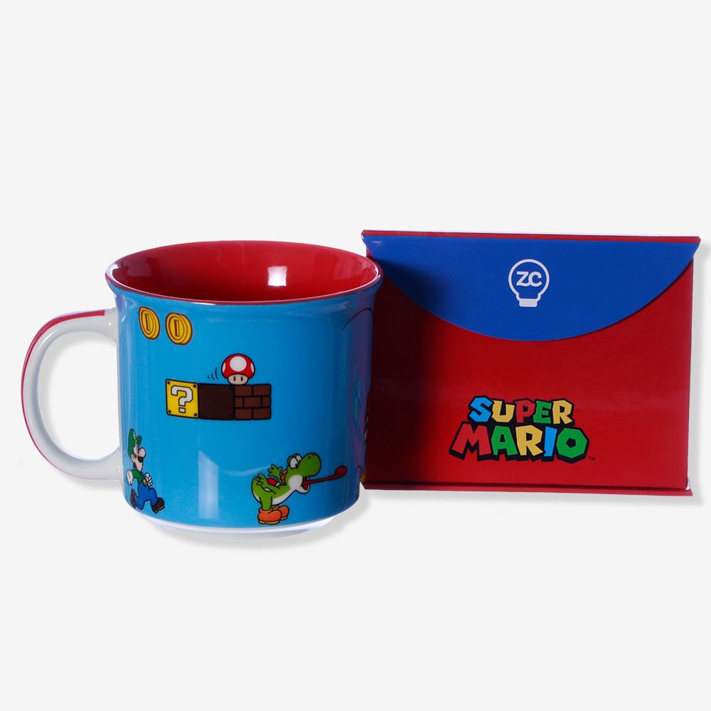 Caneca Mario Bros Super Nintendo 350ml | Shopee Brasil