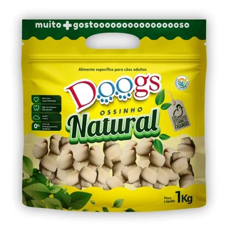 Petisco para Cachorro Pet Ossinho Nó Natural 2/3 Mini 1Kg