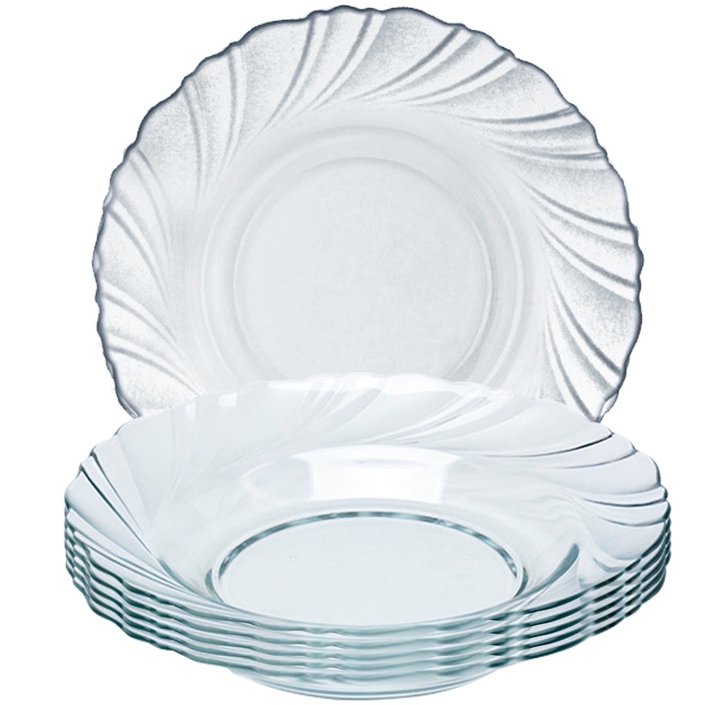 Jogo De Prato Palaci Redondo Fundo 22cm Kit 6 Unidades