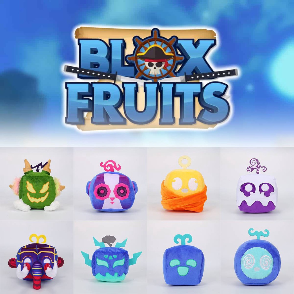 Blox Fruits Plush Dolls For Kids Dragon Mammoth Control Dough Rumble Portal Som Buda Brinquedos Para Crianças
