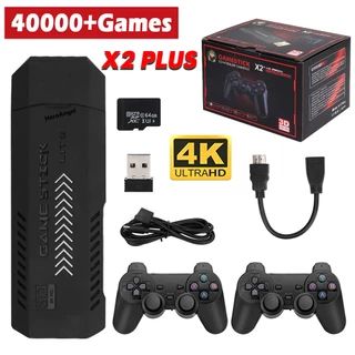 Game Stick X2 Plus 3D Retro Video Console 2.4G Controladores Sem Fio HD 4.3 Sistema 40000 Jogos 40 Emuladores videogame video game