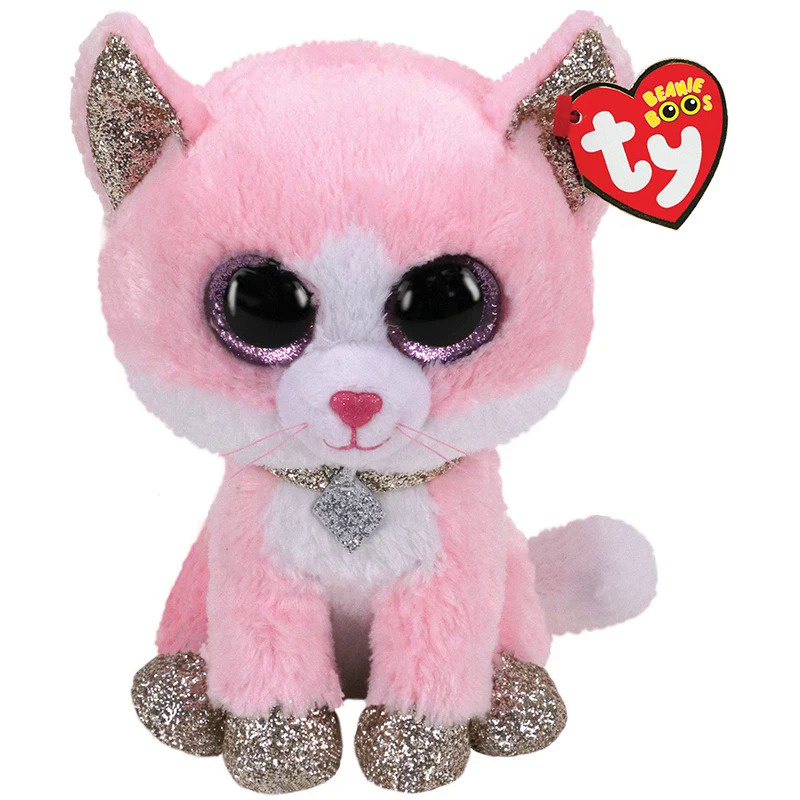 15CM Ty Beanie Glitter Big Eyes Fox Dog Sheep Koala Fish Kawaii
