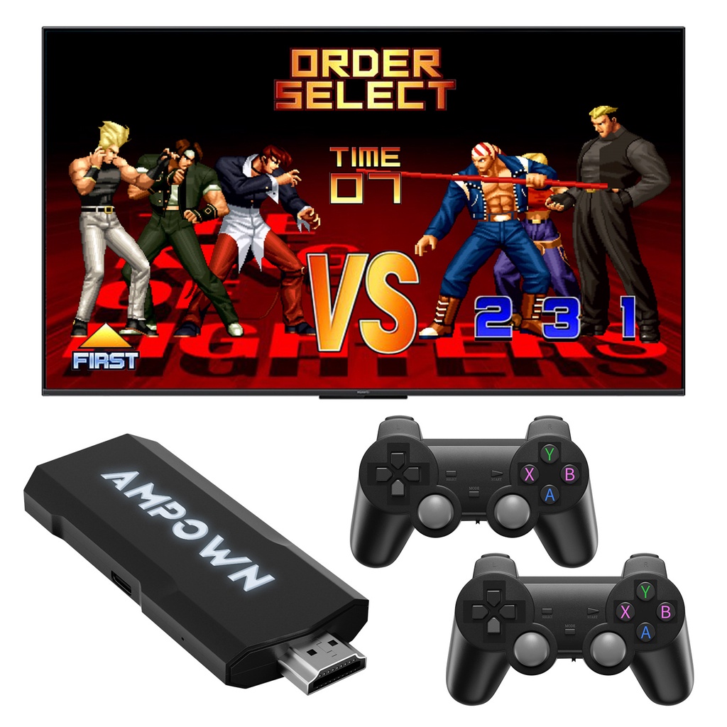 Novo Console De Vídeo Game GD20 TV 4K Stick De Jogo 2.4G Wirelss Retro Controlador HDMI Gamepad Com 256G 70000 Jogos FC PS1 PSP