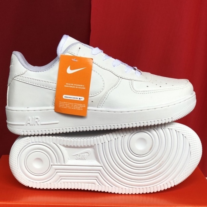 TÊNIS NÍKE AIR FORCE 1 CLÁSSICO INFANTIL E ADULTO