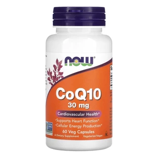 Coenzima CoQ10 30mg Now Foods 60 Veg Caps Importado