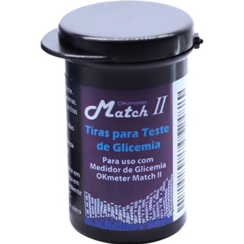 50 Tiras Medir Glicose Ok Meter Fitas Medir Glicemia Match 2