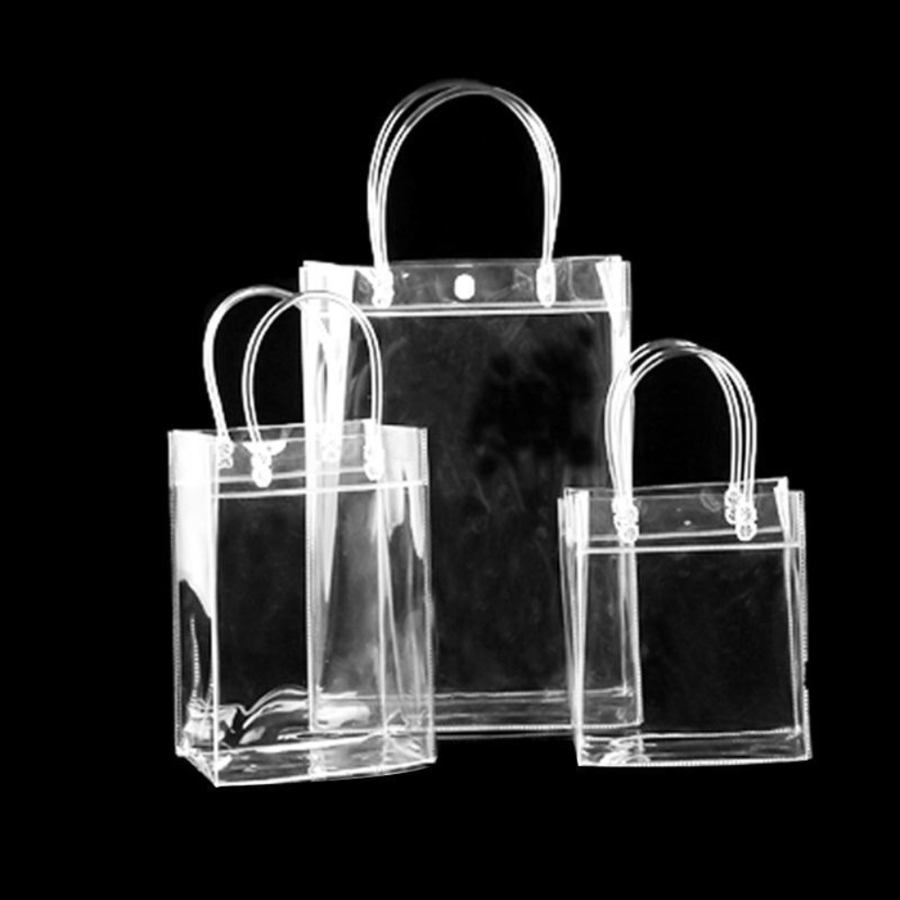 Saco Plástico Transparente em PVC Transparente Tote | Shopee Brasil