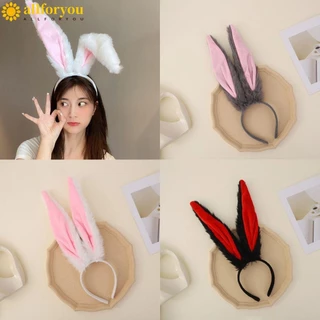 ALLFORYOU1 Buraco De Orelha Longa , Fita De Coelho Bonitinho De Pelúcia , Acessórios De Cabelo Cosplay Menina