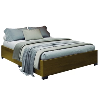Cama Box Base Queen para Colchão de 1,58m Desmontável Aruba Cedro Dobuê
