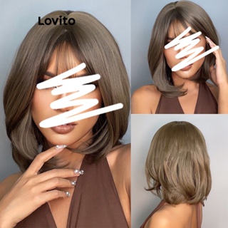 Lovito Casual Simples Redução De Idade Fácil De Cuidar De Perucas Para Mulheres LCS04150