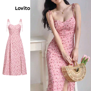 Lovito Vestido casual Ditsy com estampa floral para mulheres L99ED188
