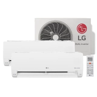 Ar - Condicionado LG Dual Inverter Voice  +AI Bi-Split 16.000 BTU (9.000+9.000 BTU) Frio 220V - S32Q16SA181 em Oferta na Shopee