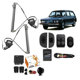 Kit Vidro Eletrico Brasilia 2p 1979 1980 1981 1982 + Alarme