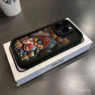 Caixa de telefone Mario Apple para iPhone 11promax 13promax 11 12 13 14 15 pro max xr xsmax 14plus 14promax 7 8plus 13pro 12pro capa de proteção contra queda