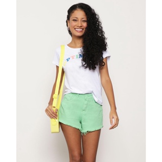 Camiseta Feminina Estampa Frontal Branca