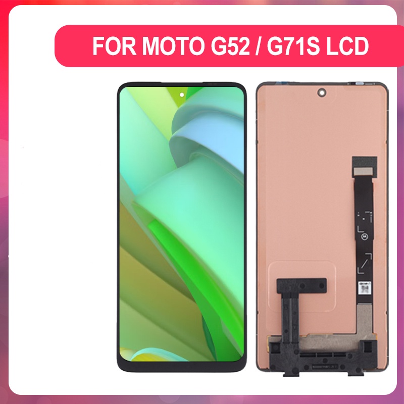 6 6 display para motorola g52 g71s g82 original tela frontal lcd