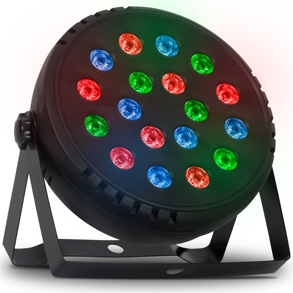 Refletor Par Led Rgb Profissional 18 Led Dmx Luzes Festa Dj | Shopee Brasil