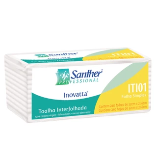 Papel Toalha Interfolha 2 Dobras Folha Simples ITI01 240 folhas Inovatta em Oferta na Shopee