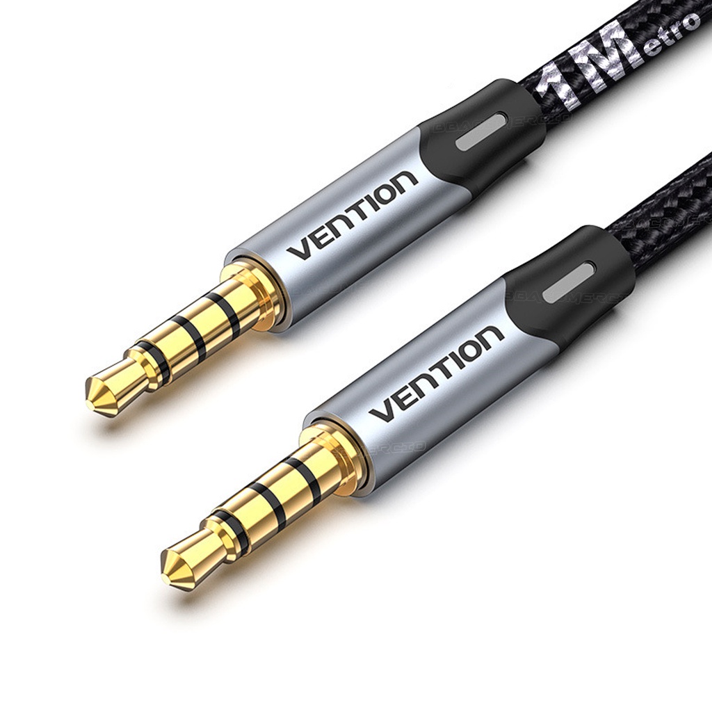 Cabo Extensor Áudio Fone Microfone Stereo P3 x P3 3.5mm 1m