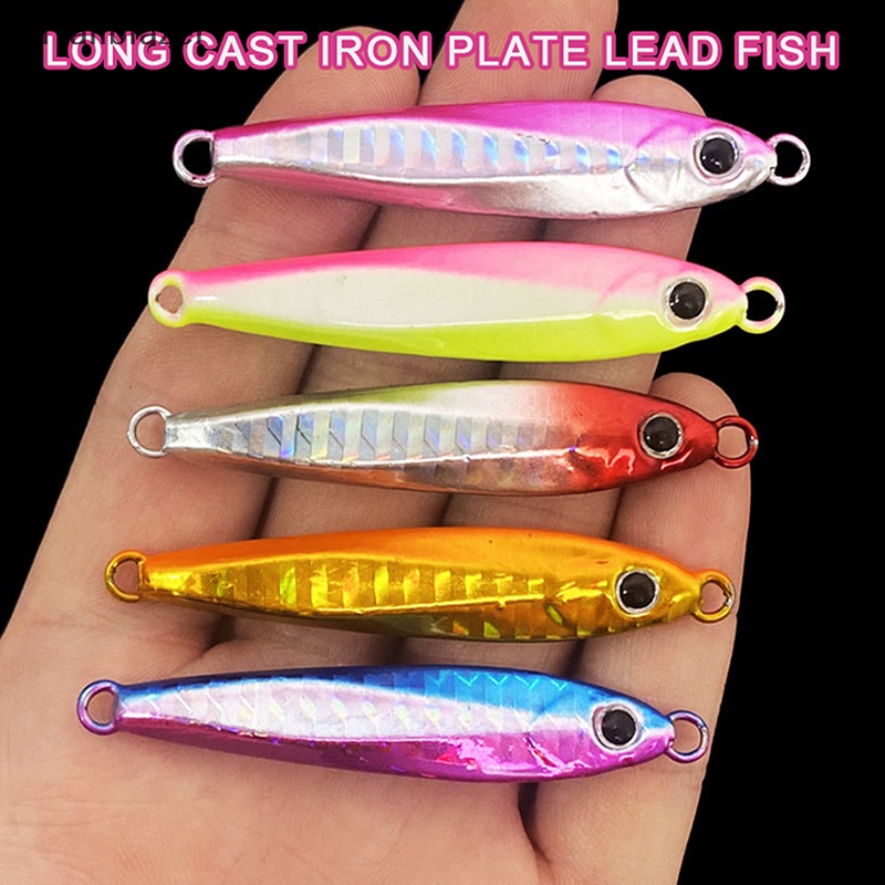 TBPH 1PCS Novo Modelo Laser 10g 20g 30g 40g 60g Lure Metal Jig Fundido Longo Jbb