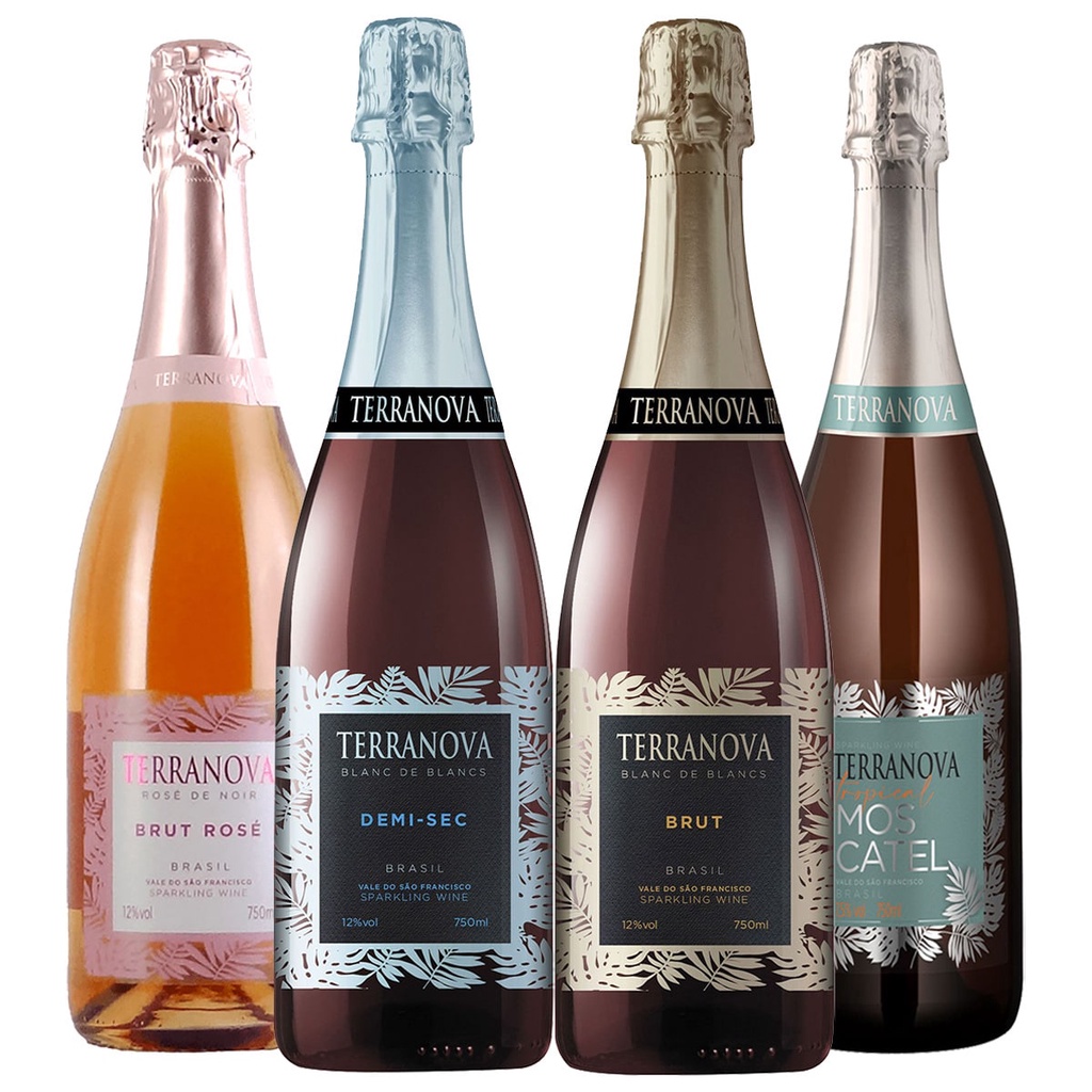 Espumante Terranova Brut Rosé Demi-Sec Moscatel Miolo 750ml