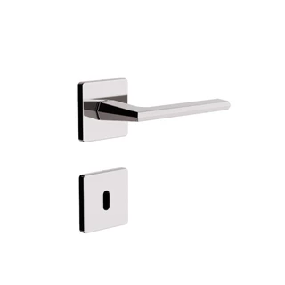 Fechadura Interna Roseta Quadrada Cromada 3f