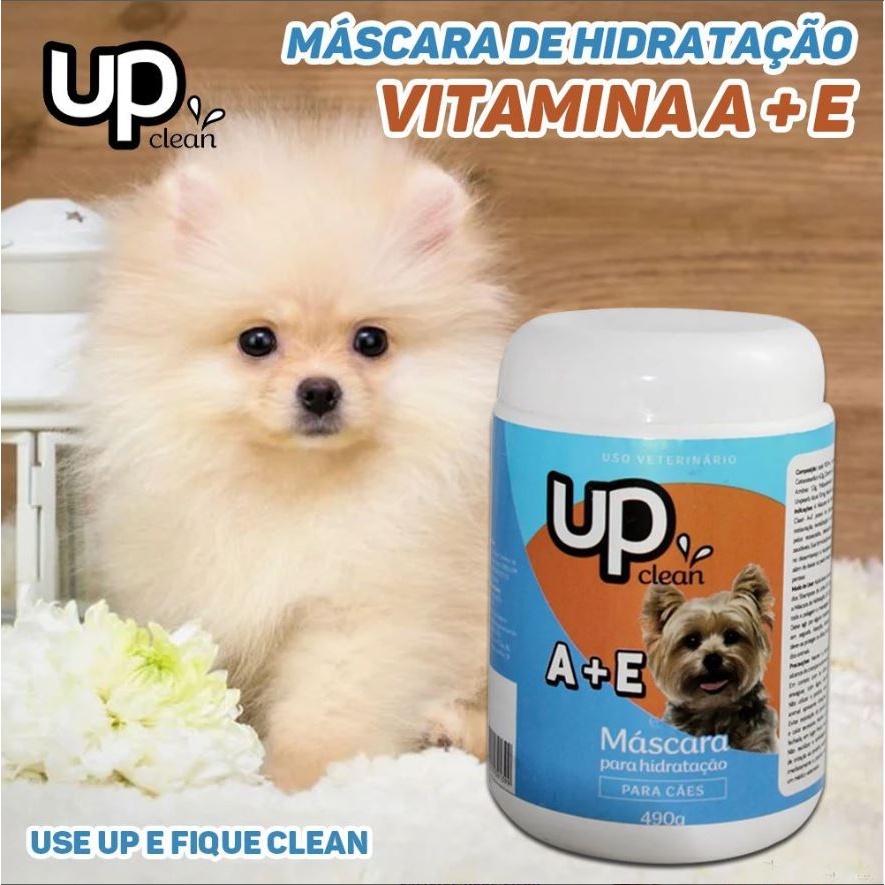 Mascara para cachorro Vitamina A+E Hidratação Profunda UP Clean 490g ...