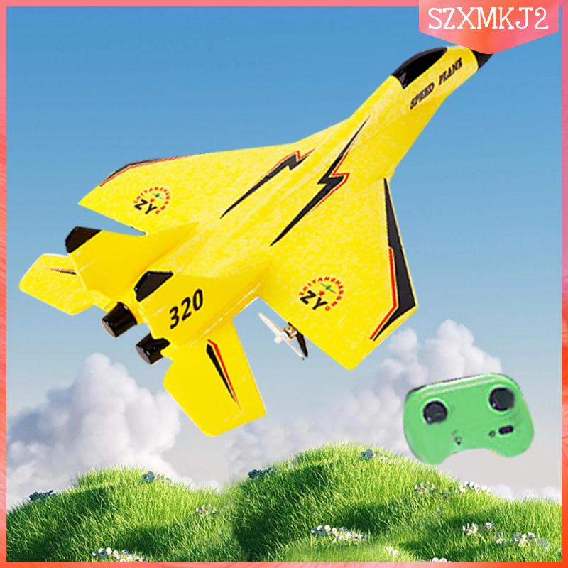 Avião Controle Remoto 2.4gh Aeromodelo Caça SU35 Amarelo - FX