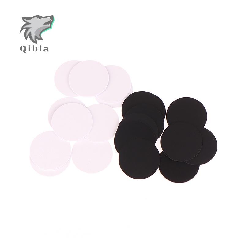 Qibla > 5pcs Regravável Preto Branco Ntag215 NFC Moeda Redonda 504 Bytes Smart Ntag215 Etiquetas De Cartões 25mm Para O Jogo Telefônico Novo