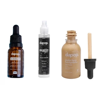 Base Fluida + Bruma Fixadora Dapo + Blindagem 15ML Poderosa Dapop