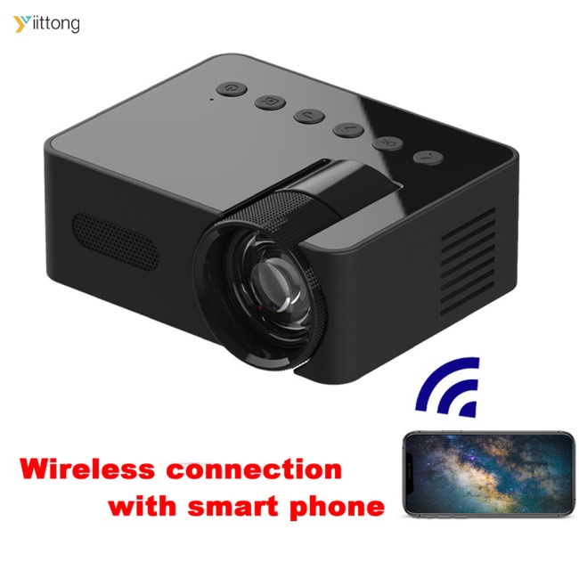 YT-YT100 Projetor Portátil WiFi Mini De Vídeo HD Home Projetores Inteligentes Para Telefones Computador De Mesa Laptops