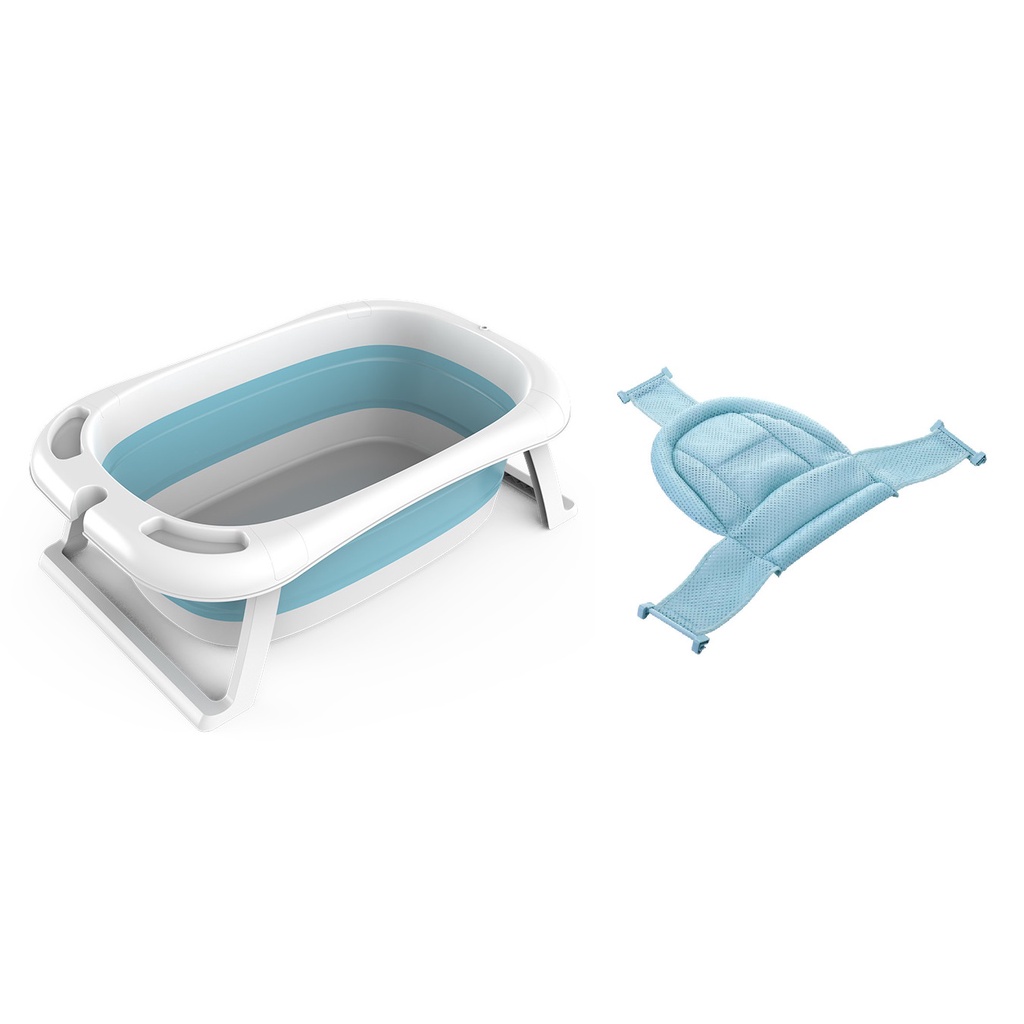 Banheira De Bebe Retrátil Dobrável Em Silicone Com Rede | Shopee Brasil