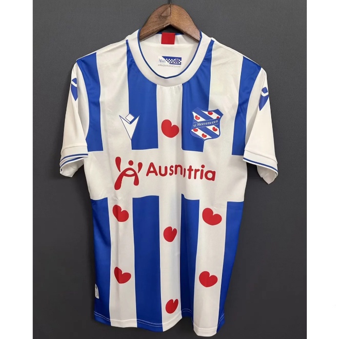23-24 Heerenveen Home Camisa Esportiva Azul Masculina Manga Curta Thai 1 : 1 Jersey
