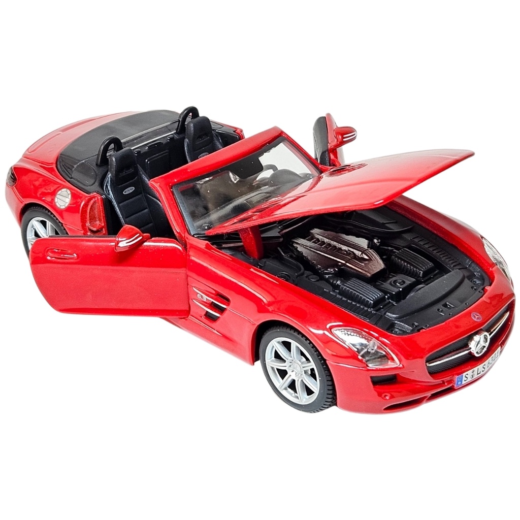 Miniatura Mercedes-Benz SLS AMG Roadster 18cm 1/24 Maisto | Shopee