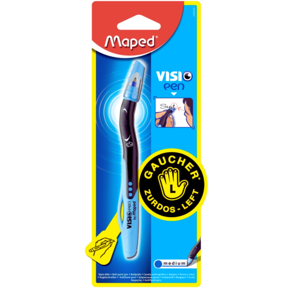 CANETA ESFEROGRAFICA VISION PEN PARA CANHOTO -MAPED | Shopee Brasil