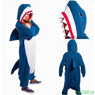 Tubarão Inverno Avisar Homem Animal Cosplay Sangue Macacão 64966