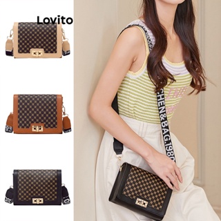 Lovito Bolsa De Ombro Pequena Casual Em Bloco Colorido Liso Para Mulheres LFA11384