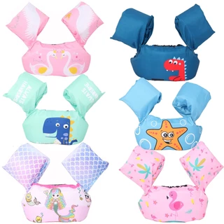 Colete Flutuante Para Crianças Anel Baby Cartoon Manga De Água Equipamento De