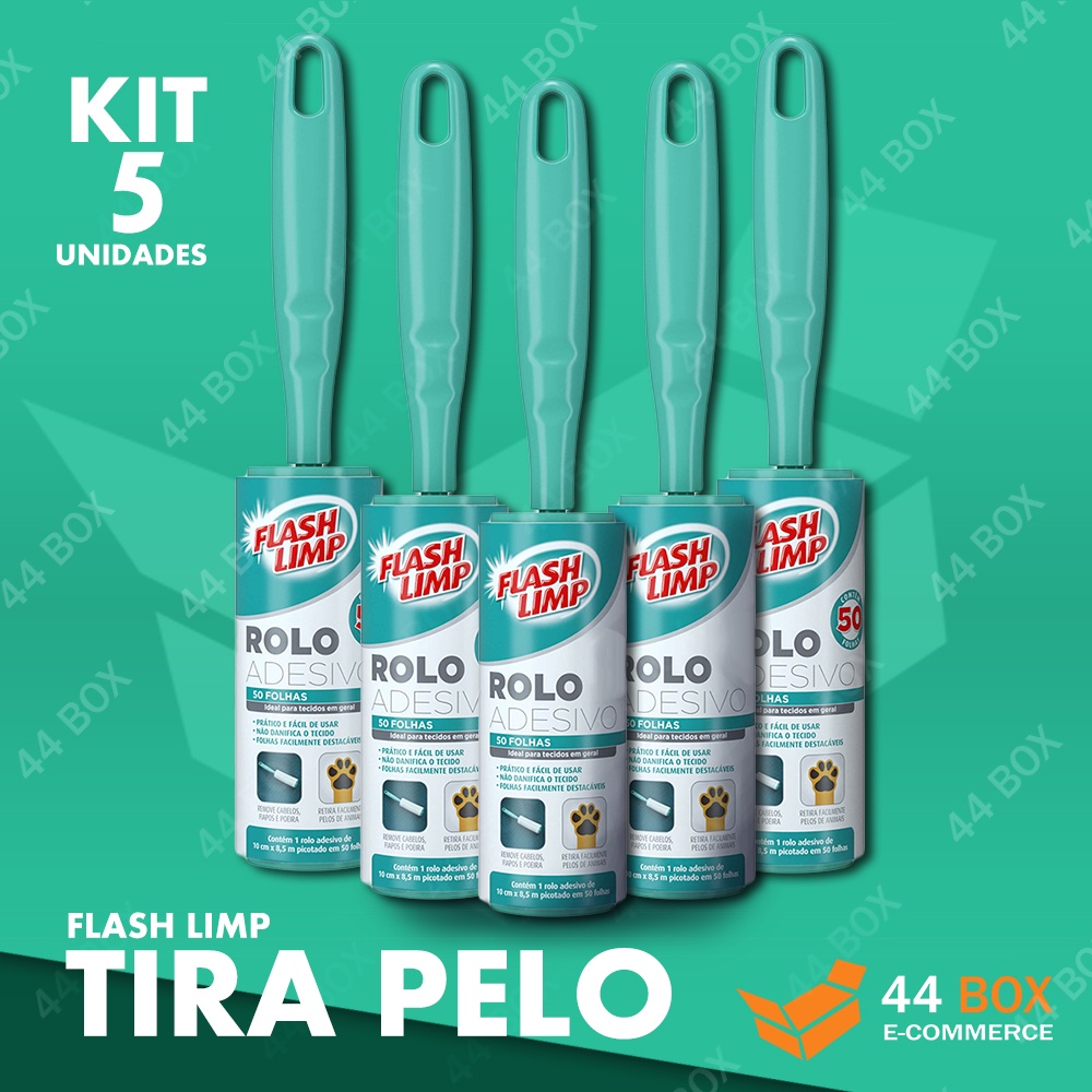 Kit 5 Tira Pelo Roupa Rolo Adesivo Rolinho C/ 30 Folhas | Shopee Brasil