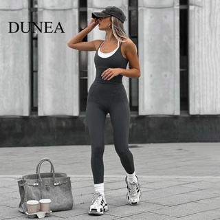 Conjunto de yoga das mulheres 2 pçs cintura alta leggings esportes colete  lapela sem costura roupas